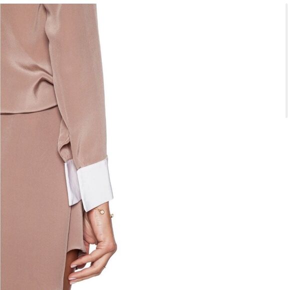 Helena Quinn 100% Silk Long Sleeve Mini Cocktail Dress Size Small - Picture 3 of 10